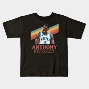 Anthony Edward iconic image Kids T-Shirt